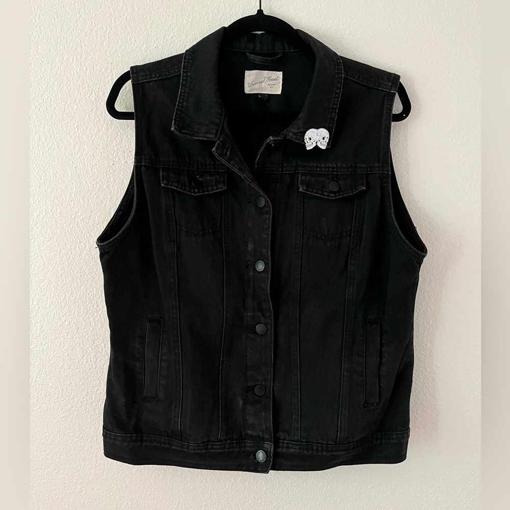 Universal Thread Black Denim Vest